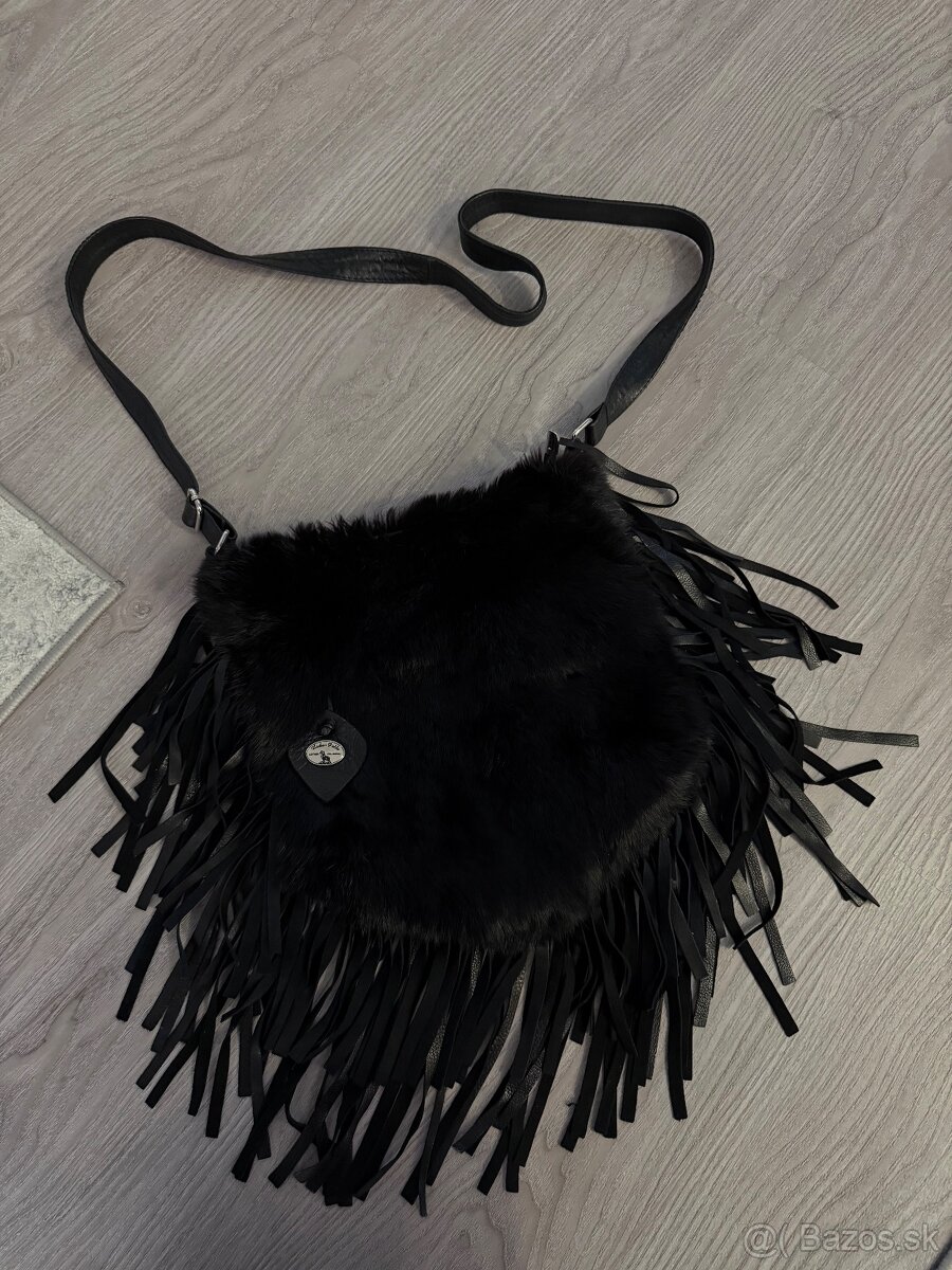 Kabelka práva kozusina kožená