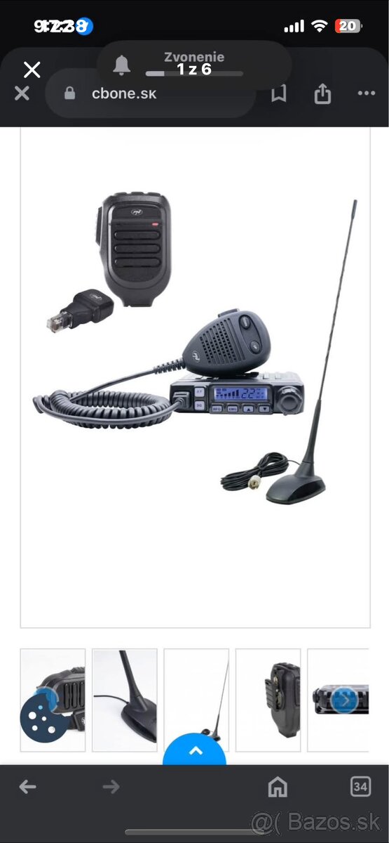 CB vozidlová vysielačka