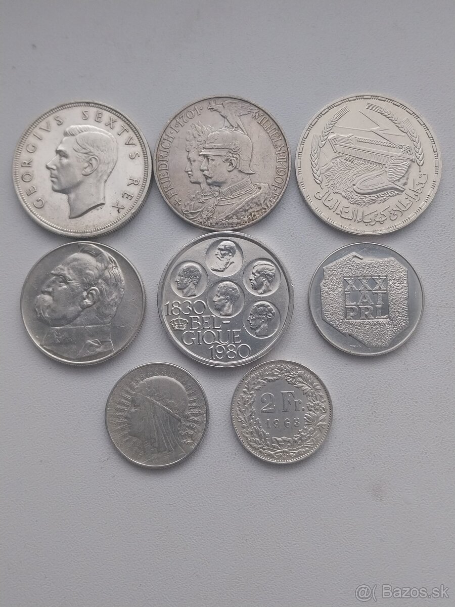 Zahranične strieborne mince