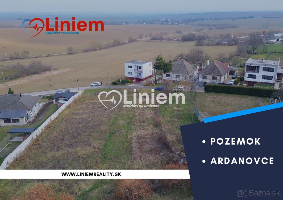 Na predaj stavebný pozemok – Ardanovce