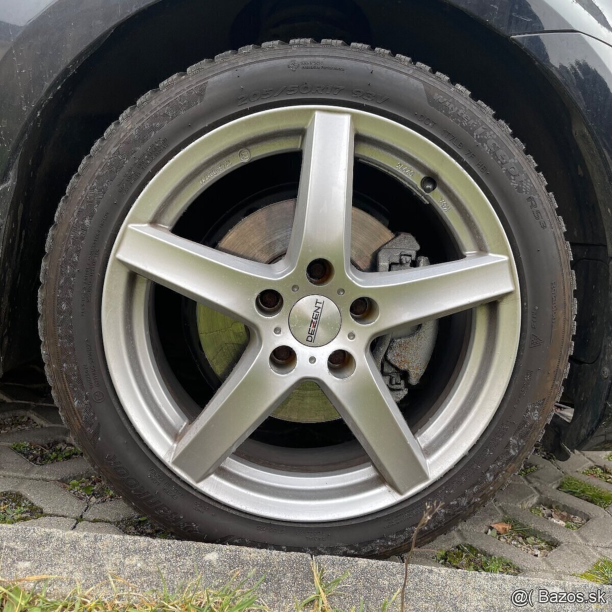 Sada diskov 5x112 R17, pneu Hankook 205/50/17