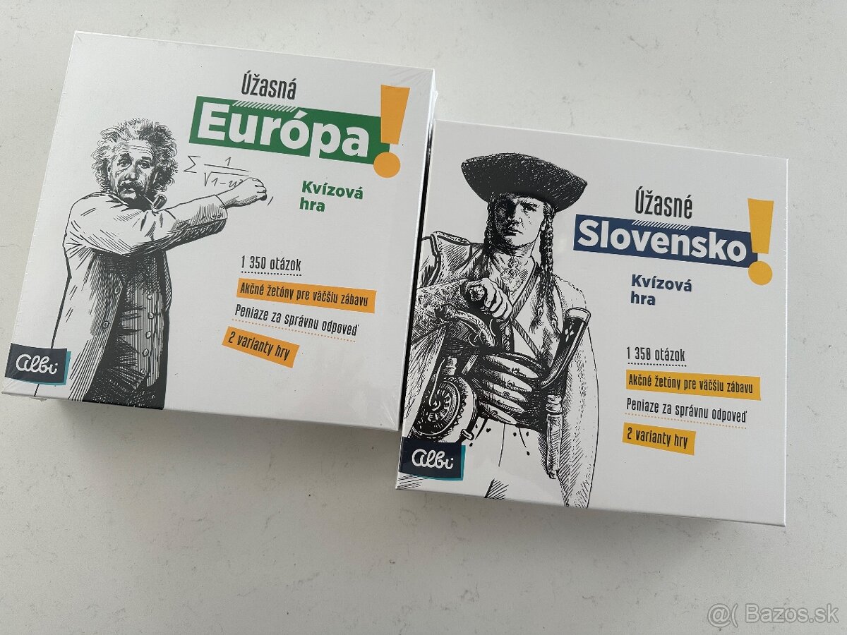 Kvízové hry - Úžasné Slovensko a Úžasná Európa