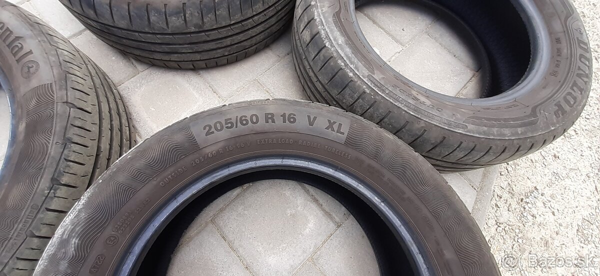 Predám pneumatiky 205/60 R16 V XL