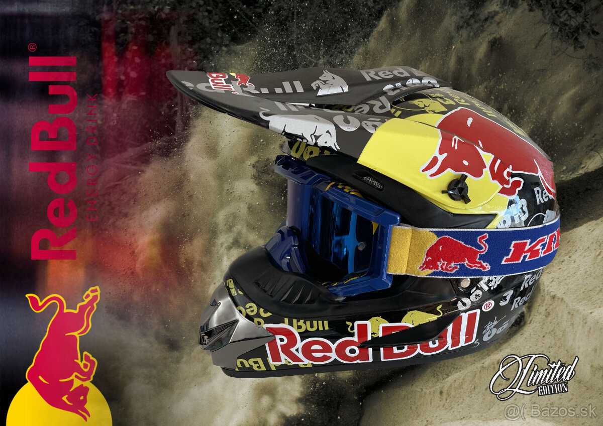 RED BULL HELMA + OKULIARE KINI