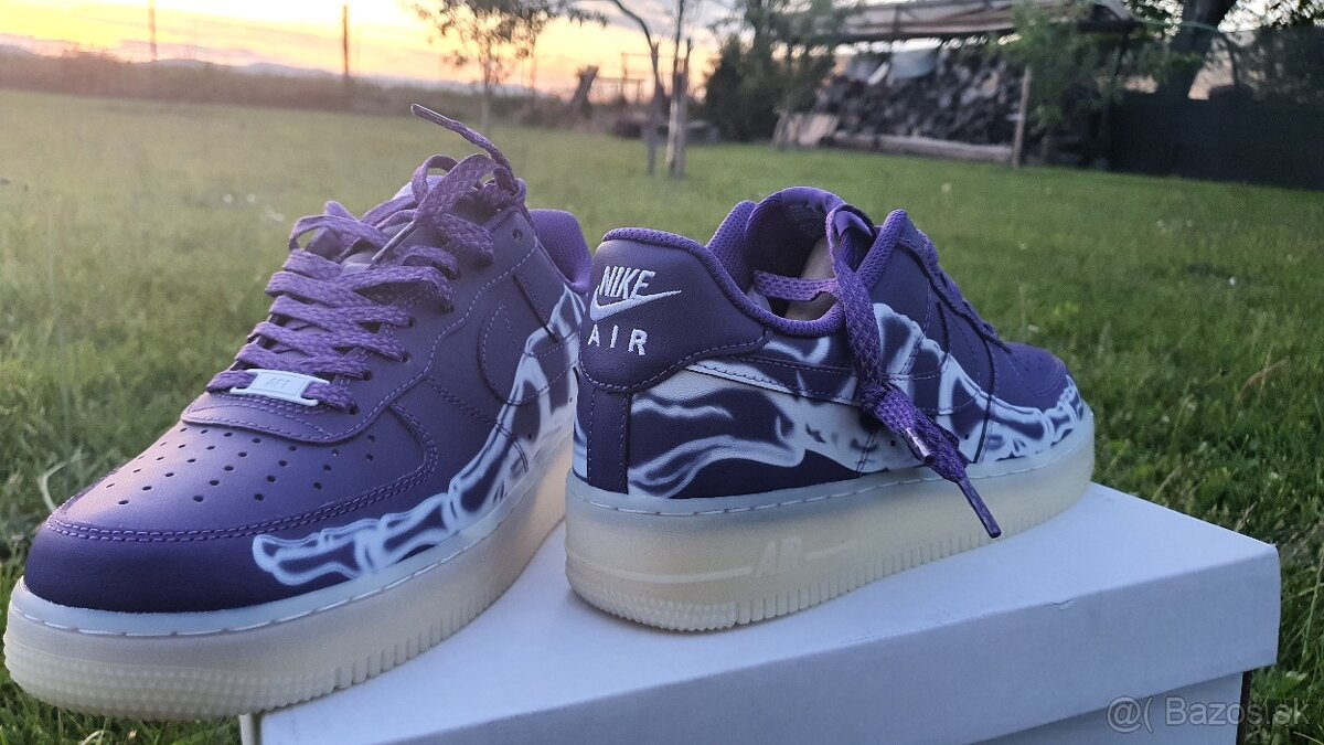 Air force 1 skeleton purple
