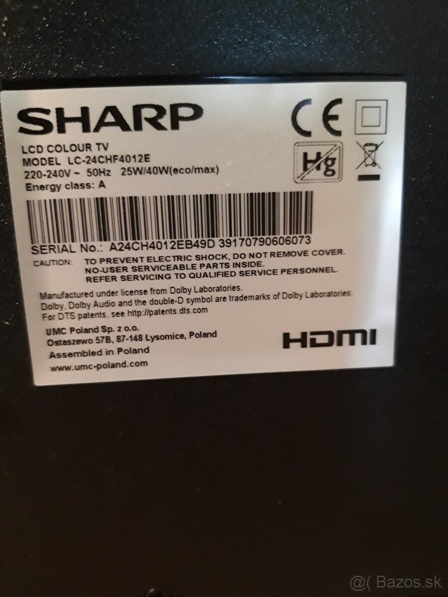 Predám TV Sharp