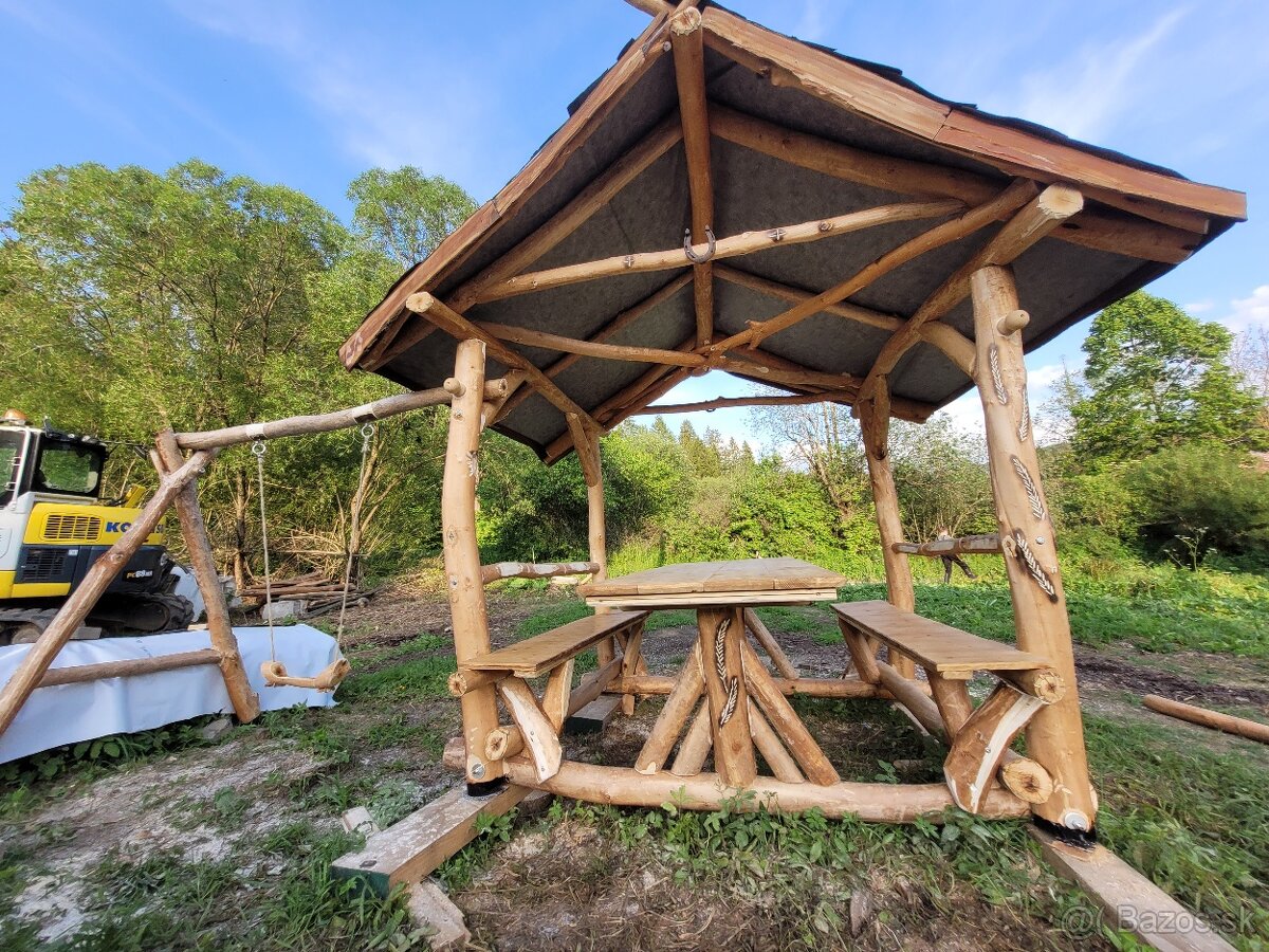 Posedenie do záhrady pre 8 ľudí + hojdačka