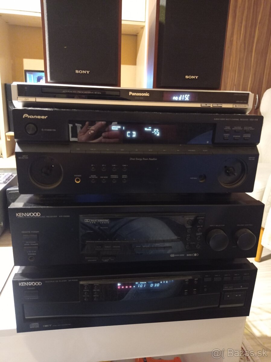 HiFi komponenty Kenwood,Pioneer