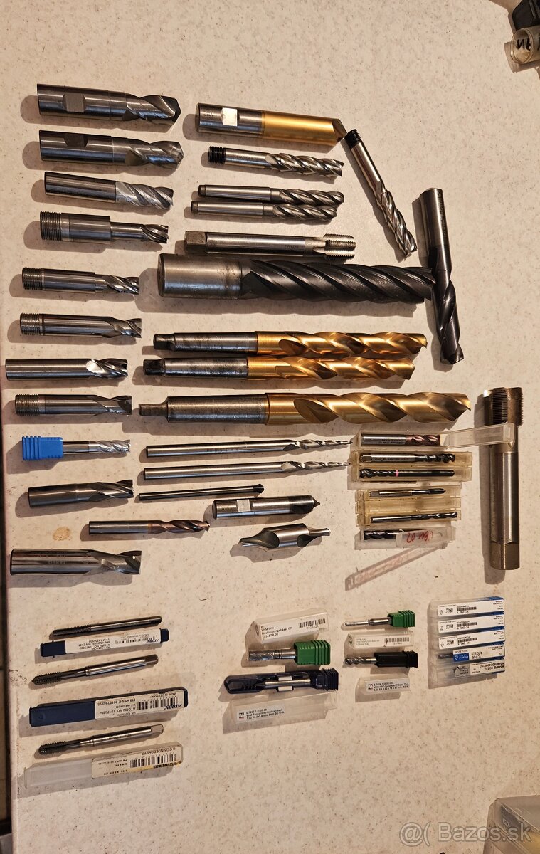 Vrtáky, zavitniky,frézy