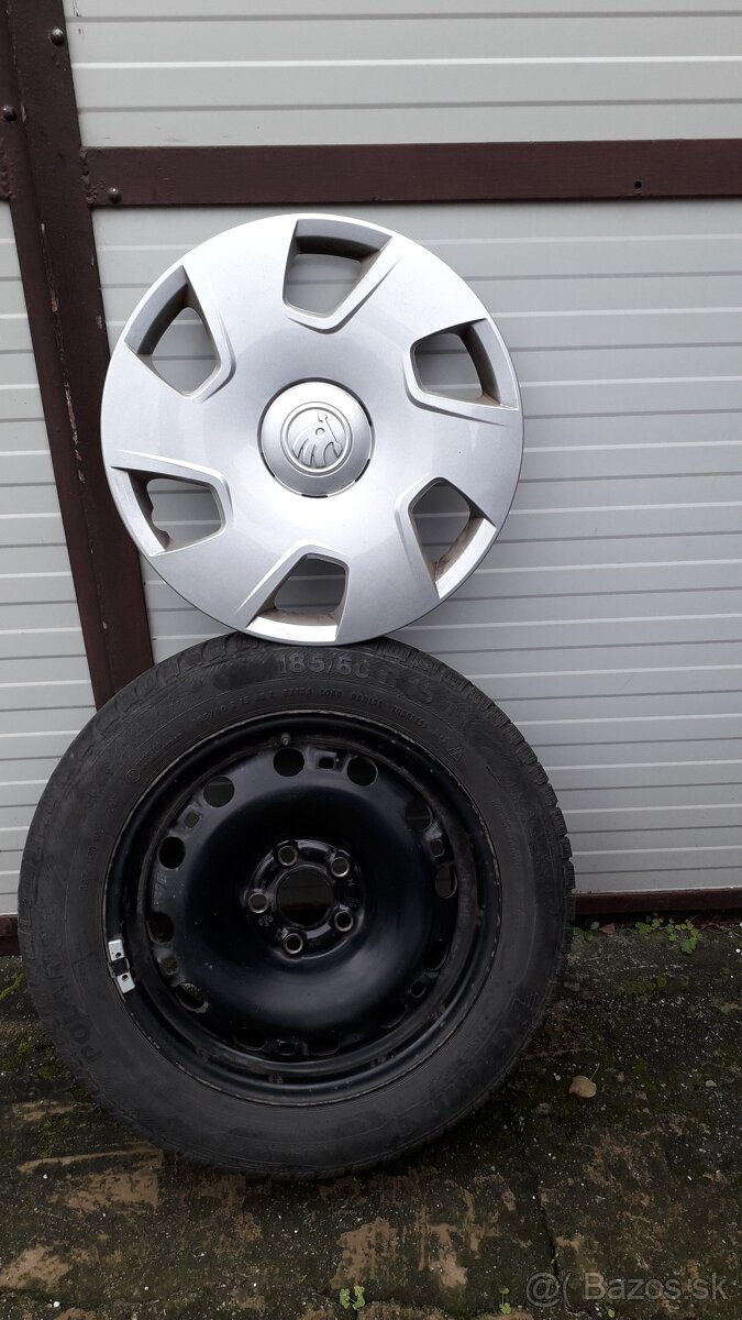 Škoda Rapid, Fabia - 5x100 zimné komplety - 185/60 R15