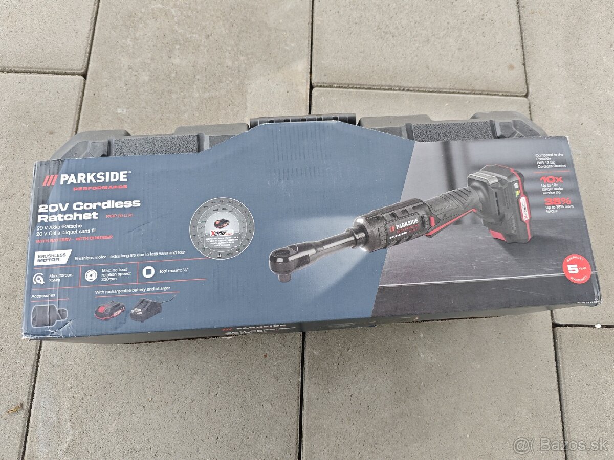 Aku račňový uťahovák parkside performance