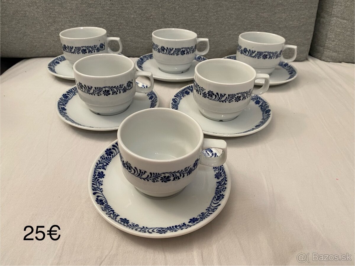 Gastro šálky na kávu - vzor kvety