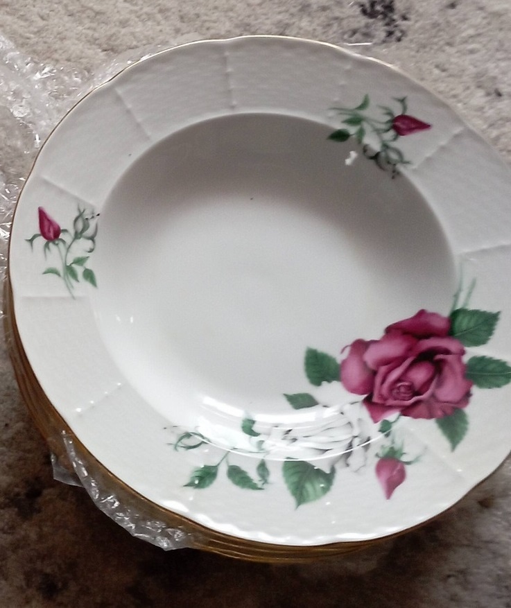 Retro taniere s ružami 12ks