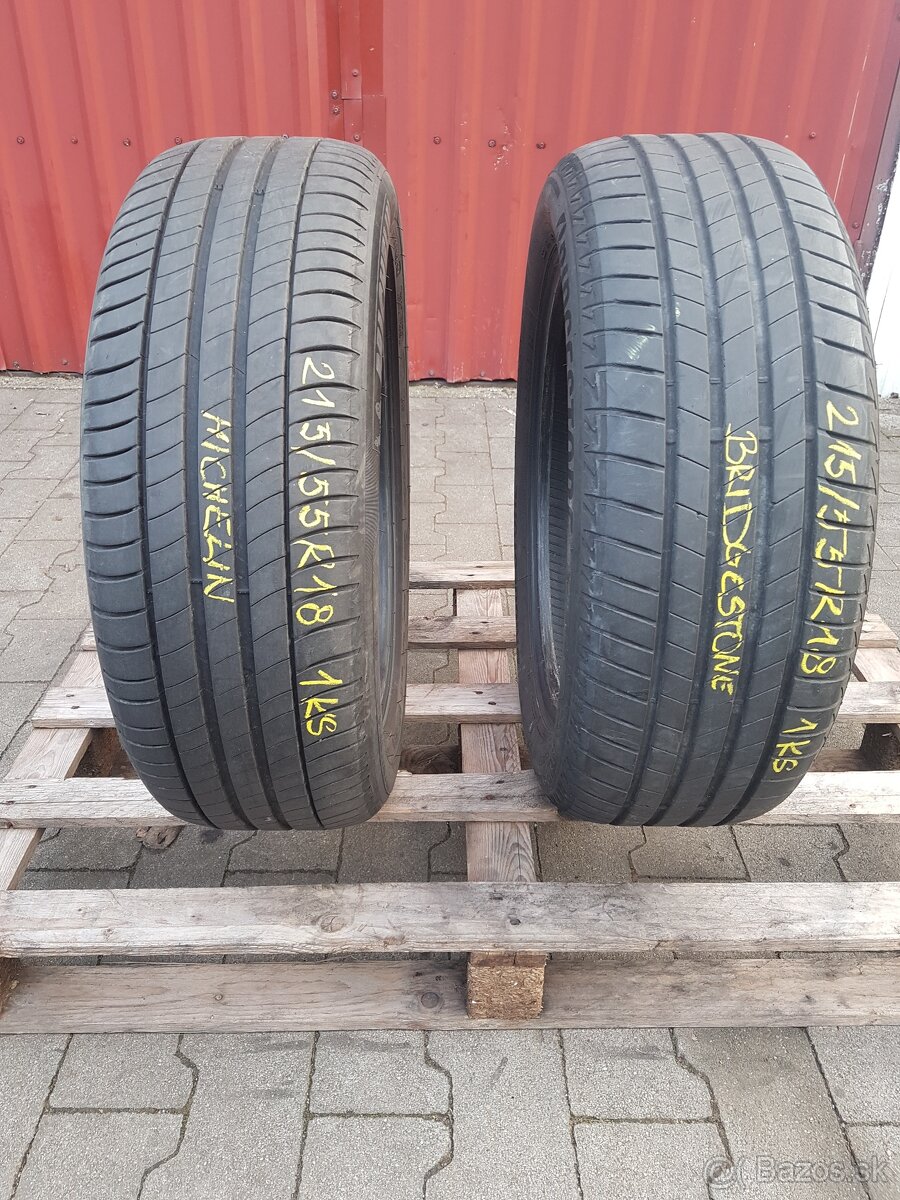Letne 215/55R18 Michelin/Bridgestone