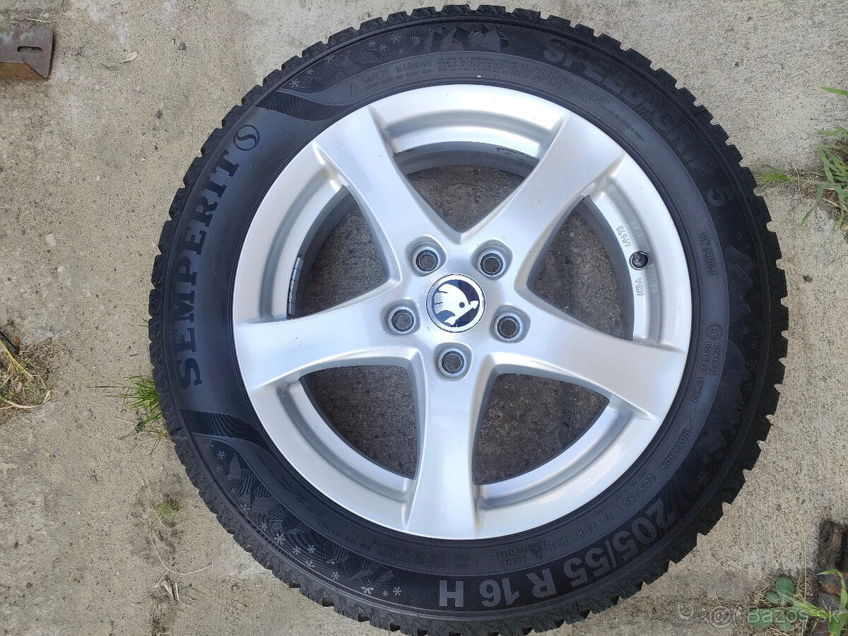 Disky KBA+pneu Octavia II,III 16" 6Jx16 5x112 ET48