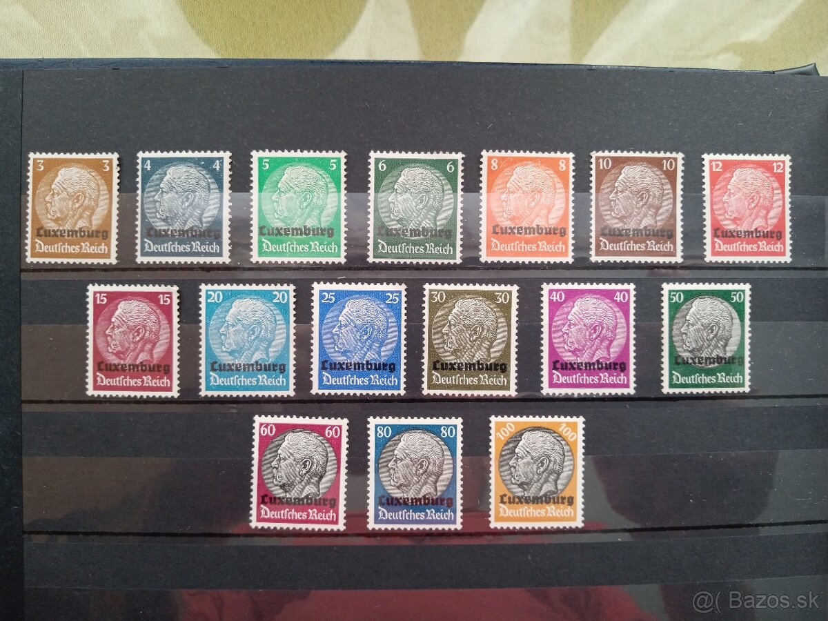 Poštové známky č.320 - Reich - Luxemburg - kancelár