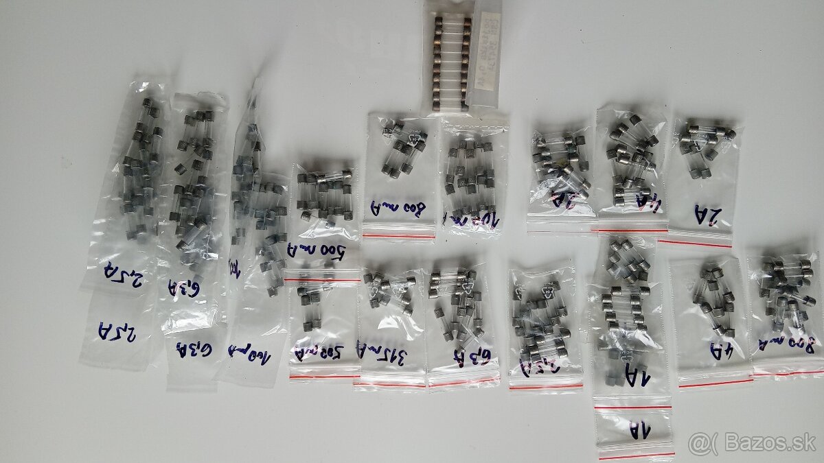 Poistky pre rôzne prúdové zaťaženie