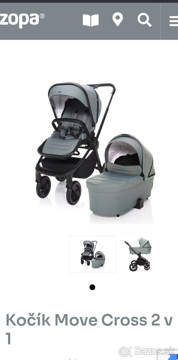 Predam kočík Zopa move cross 2