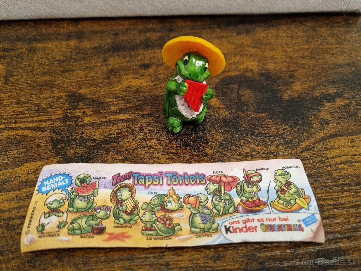 Kinder figúrka Amadeus 1991 s papierikom