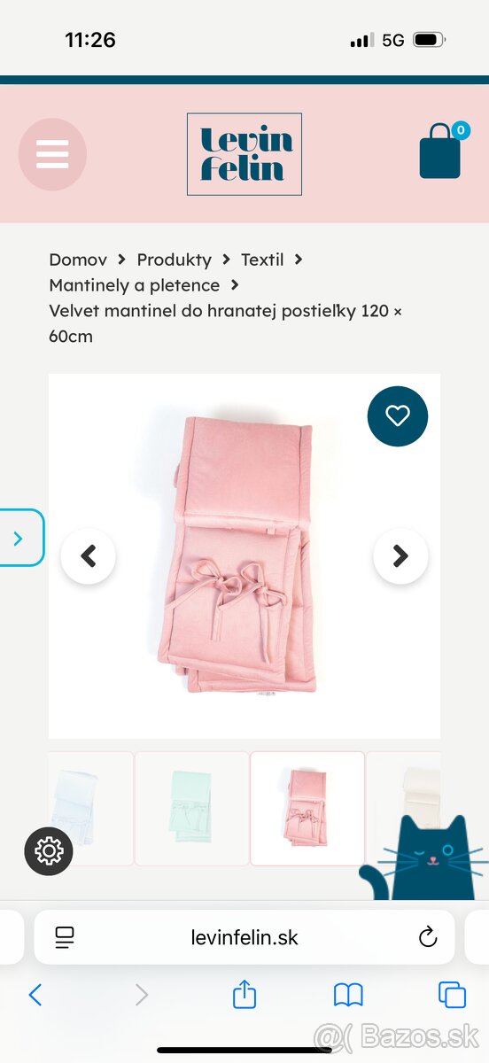 Mantinel do postieľky