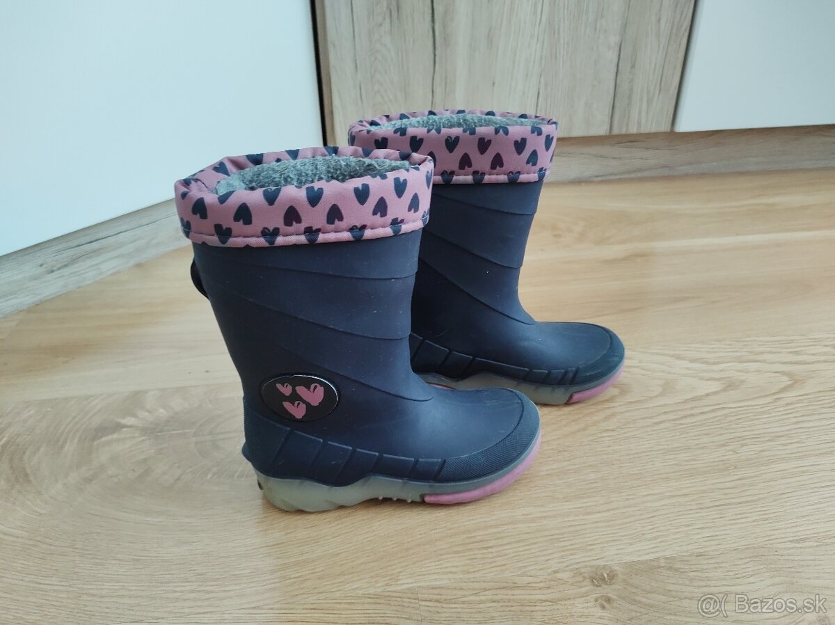 Zateplené svietiace gumáky