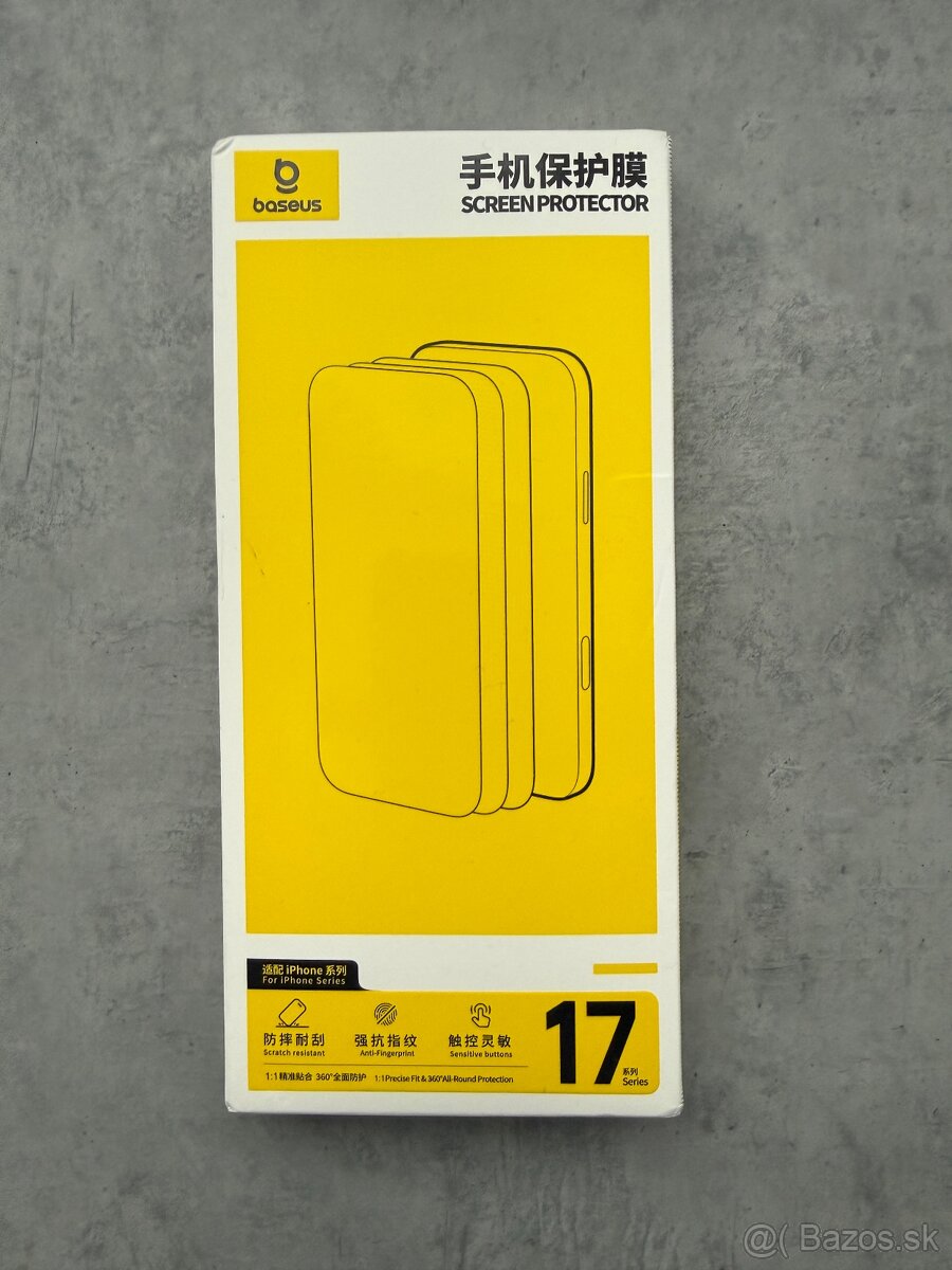 Tvrdene ochranne sklo Baseus iPhone 17 pro
