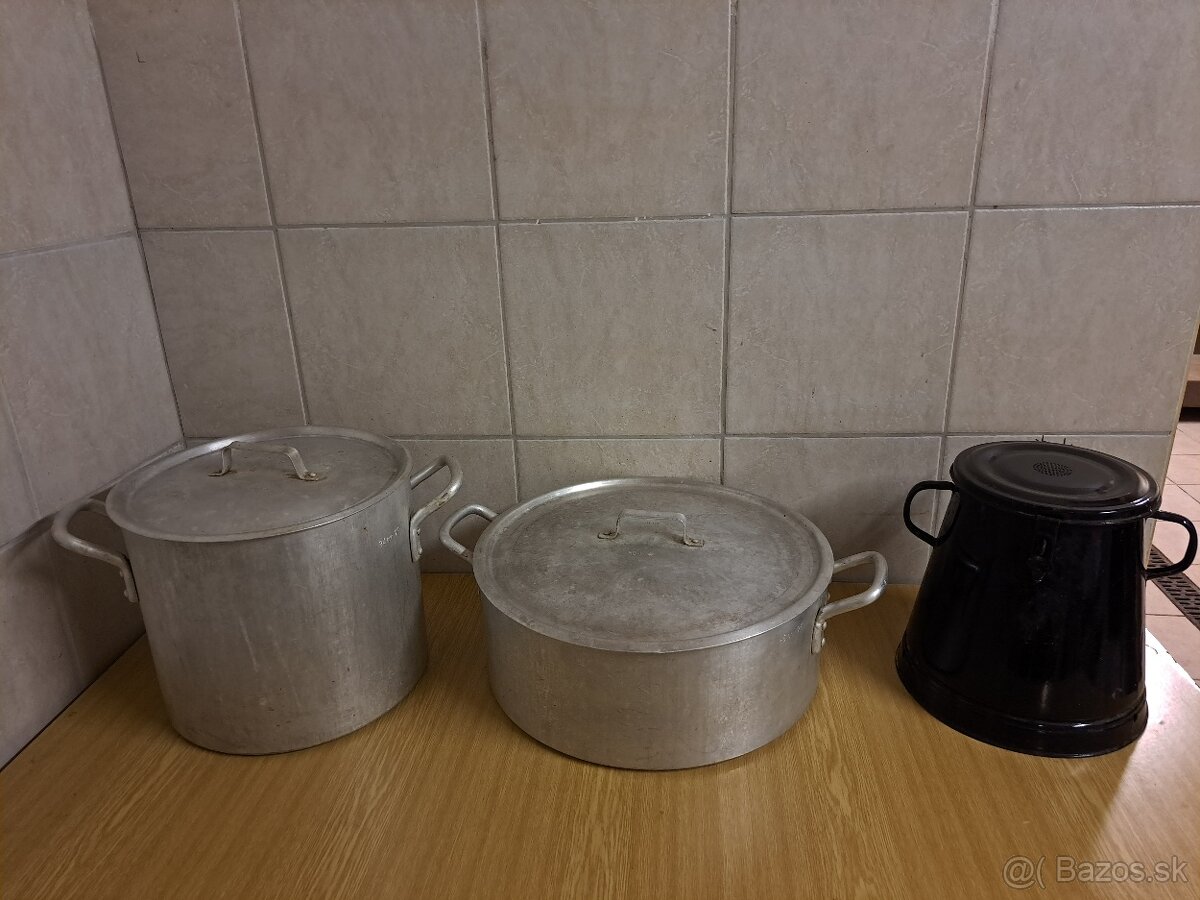 Predám hliníkové hrnce a geletu