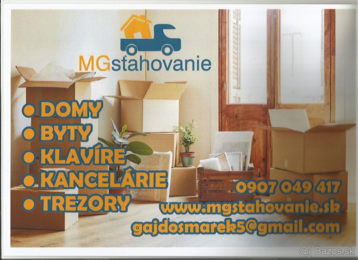 MG-sťahovanie / Profesionálne sťahovanie