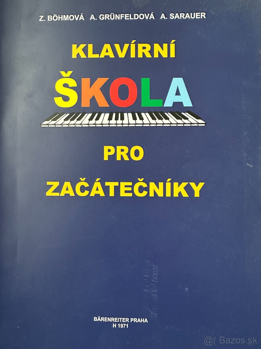 Učebnica - škola klavíra