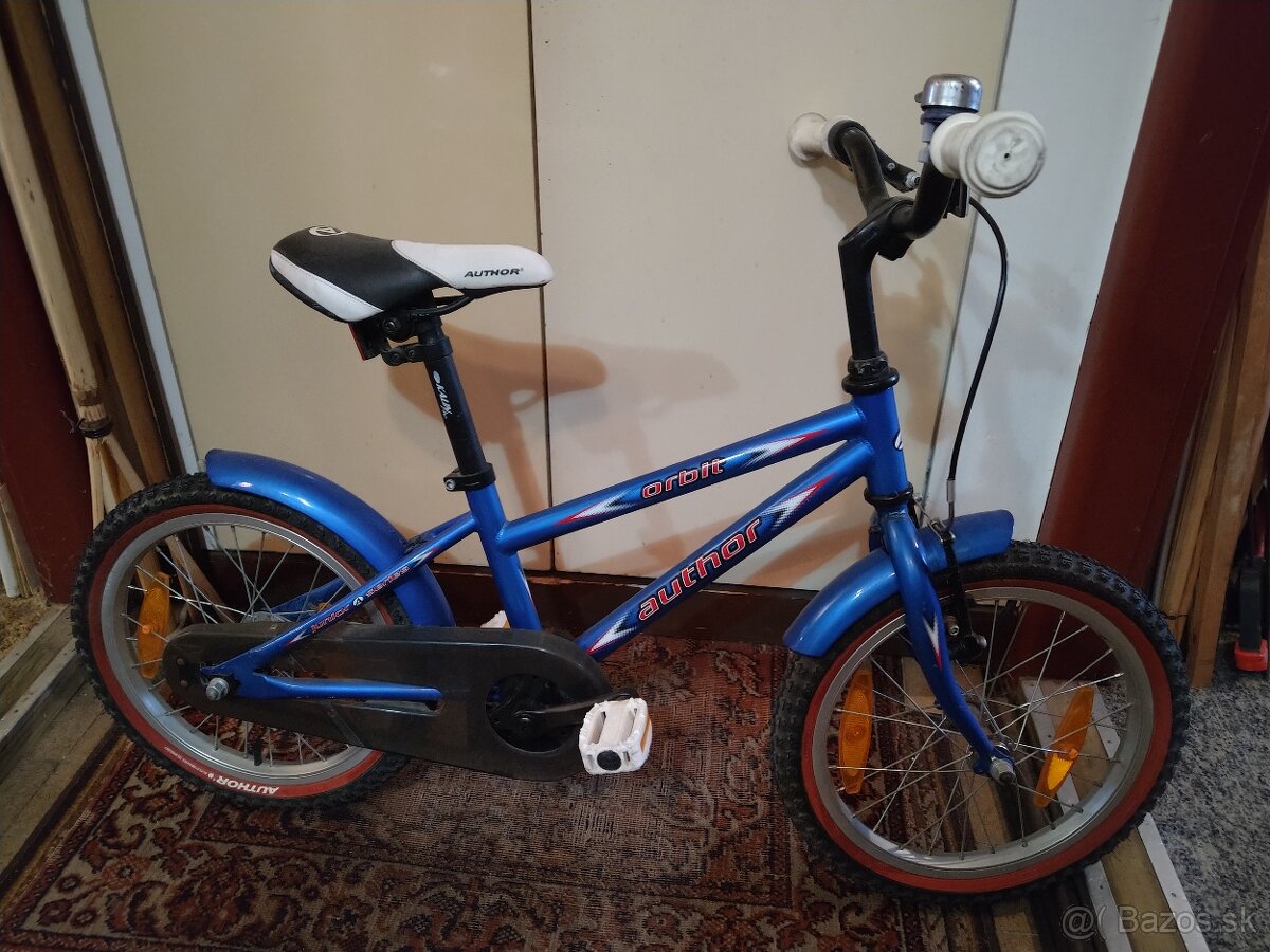 detský bicykel Author Orbit 16"-palcové kolesá
