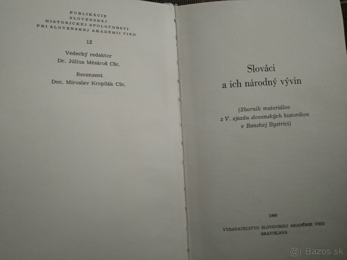 Slováci a ich národný vývin...