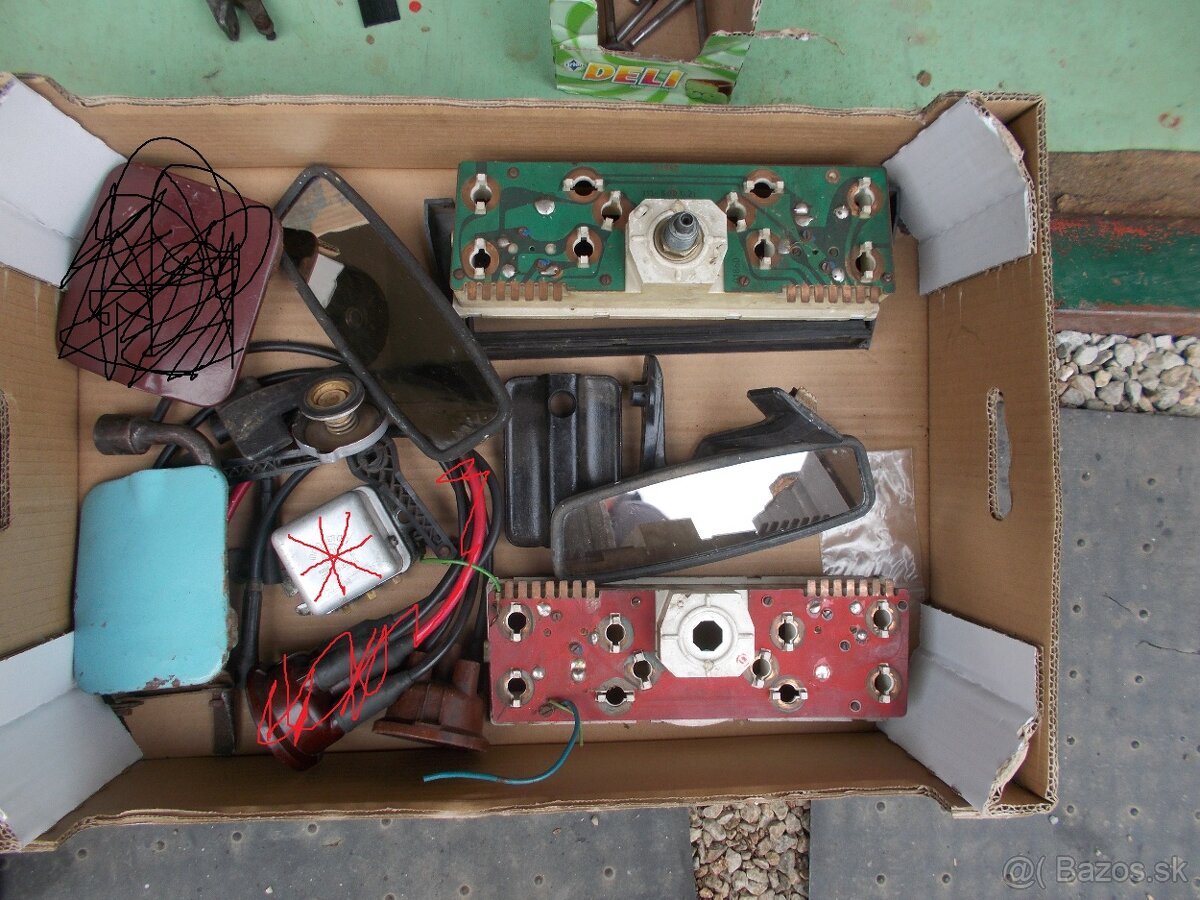 Predam pre skoda 100-110 okno mriezky vypinace pren lampa