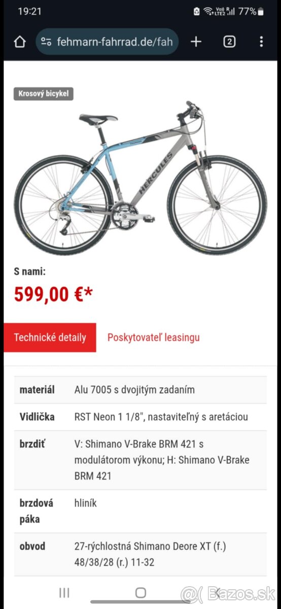 Predám cestný bicykel