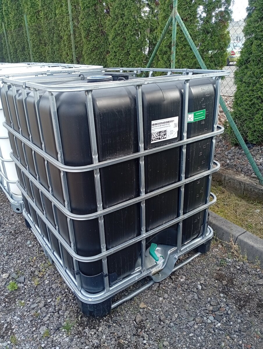 IBC 1000l nádrž kontajner, Trativod