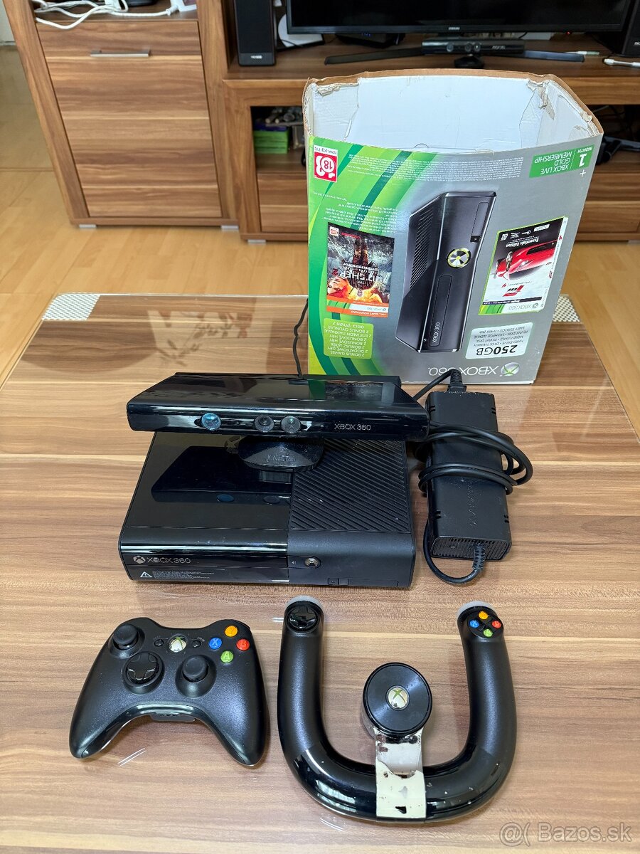 Xbox 360 + kinect + volant