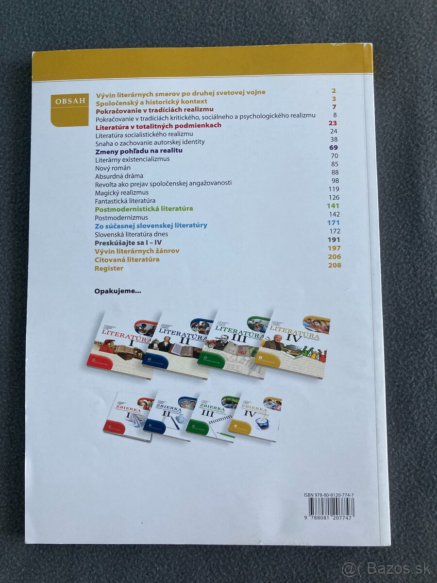 Predám učebnice – Literatúra pre stredné školy (IV.)