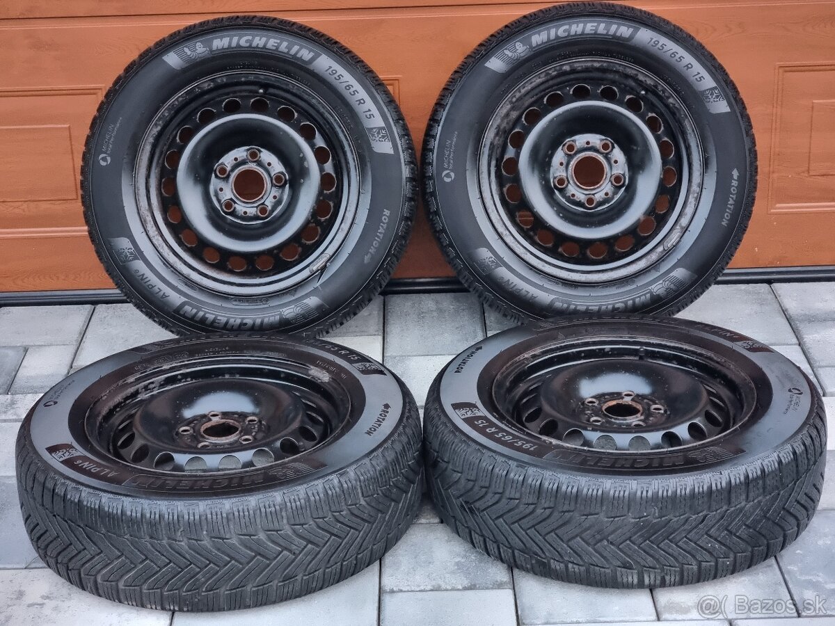 Zimné pneumatiky na diskoch 195/65r15 octavia 3