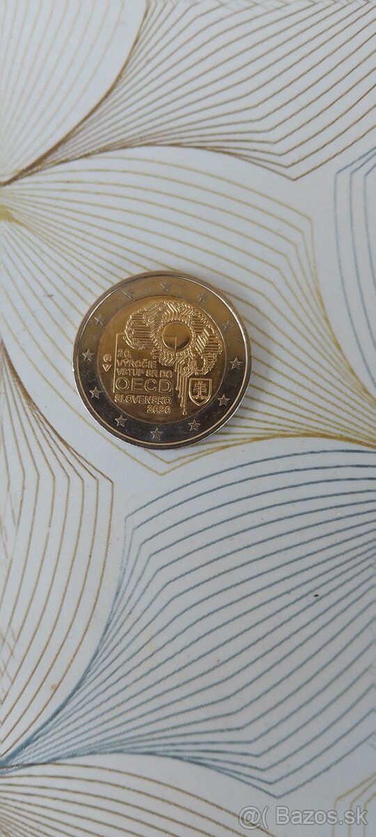 Predám 2€ mincu vstupu SR do OECD