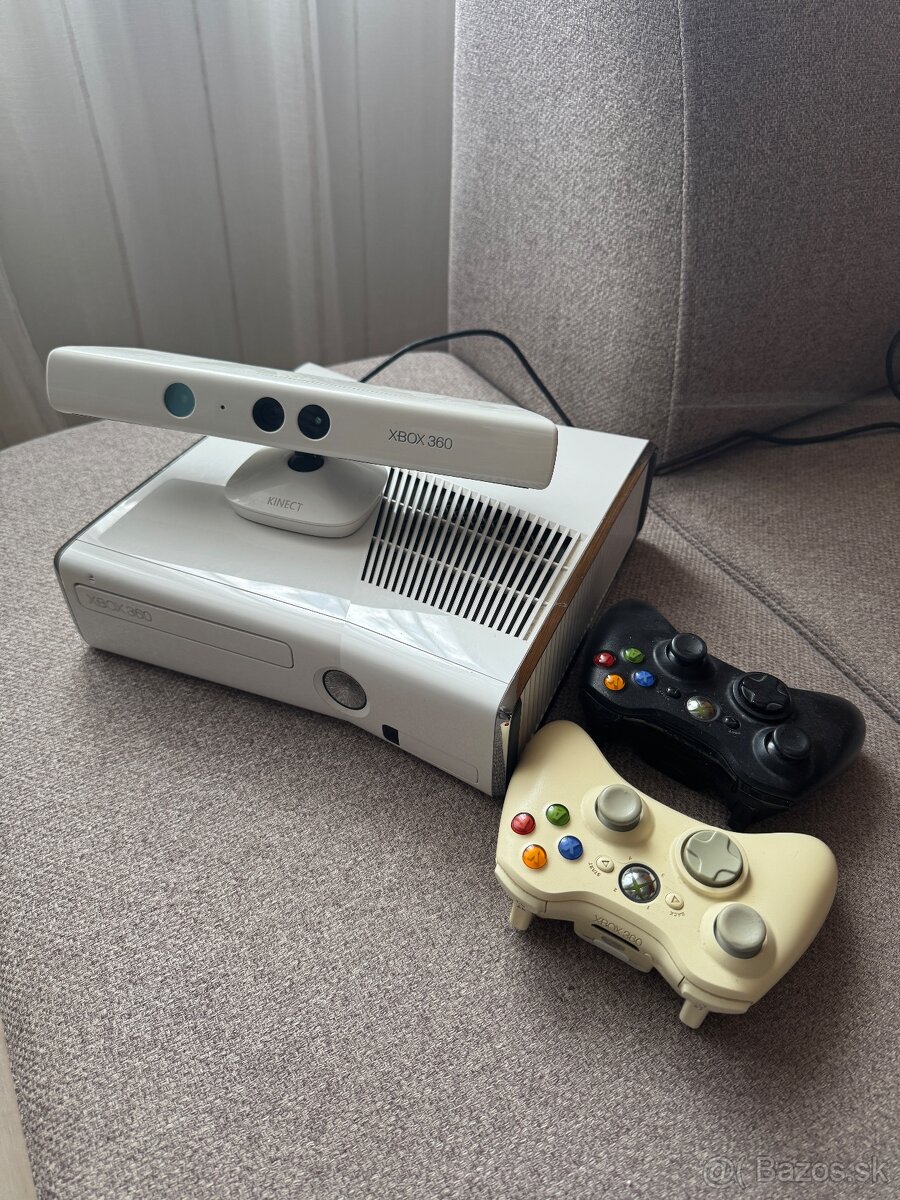 Predám xbox 360 s kinektom a hrami