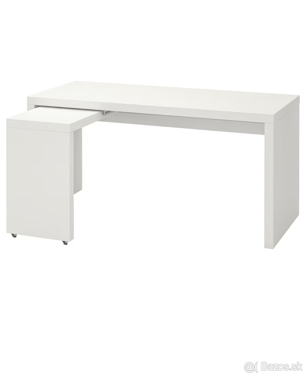 Biely písaci stôl ikea