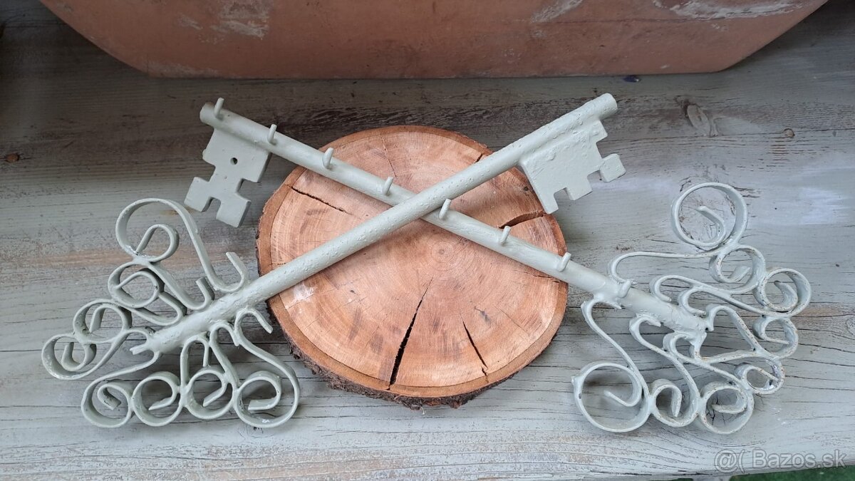 Vešiak na kľúče- dekoracia 2 kusy
