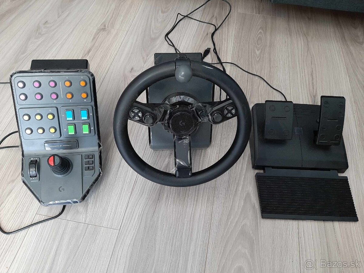 Logitech G Heavy Equipment Bundle - volant, pedále a panel s