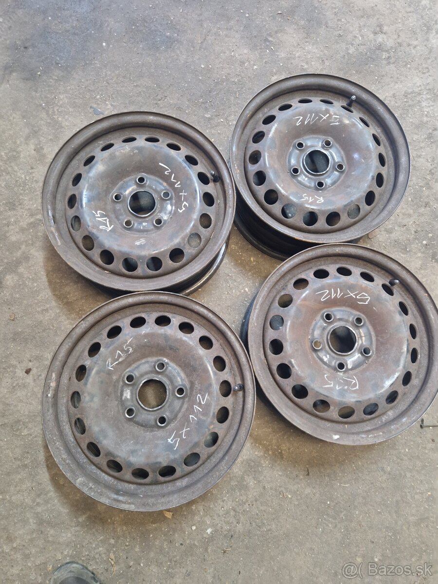 5x112R15 PLECHOVÉ DISKY