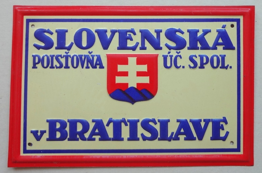 Tabuľky, cedule a ceduľky poisťovní