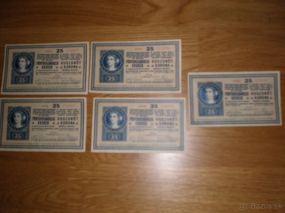 25 korún z roku 1918