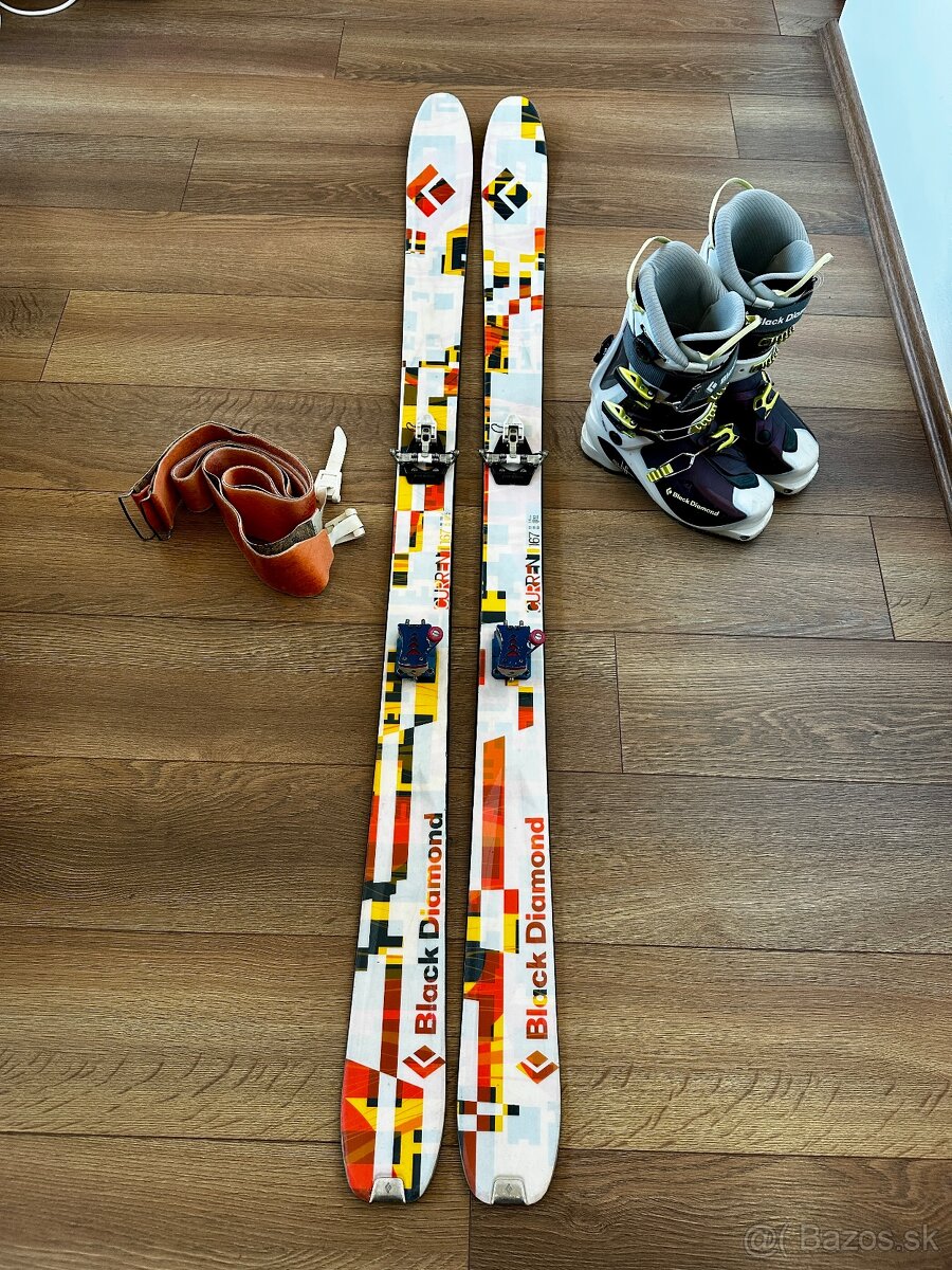 Skialp Set Black Diamond Current 167 + Viazanie Dynafit+Pasy