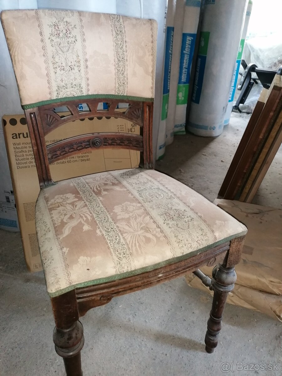 Starožitné stoličky drevené, začiatok 20.stor.