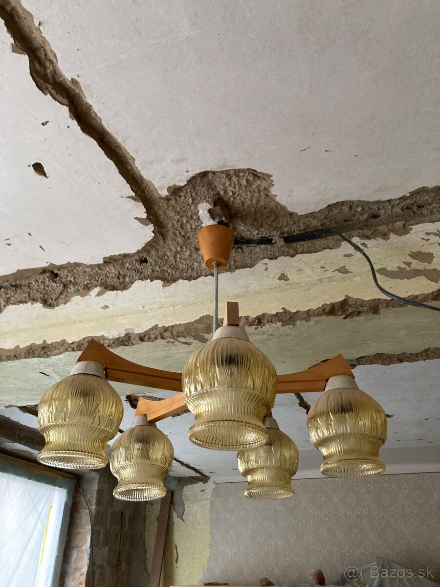 Retro stropná lampa - ČSSR 60.-70.roky