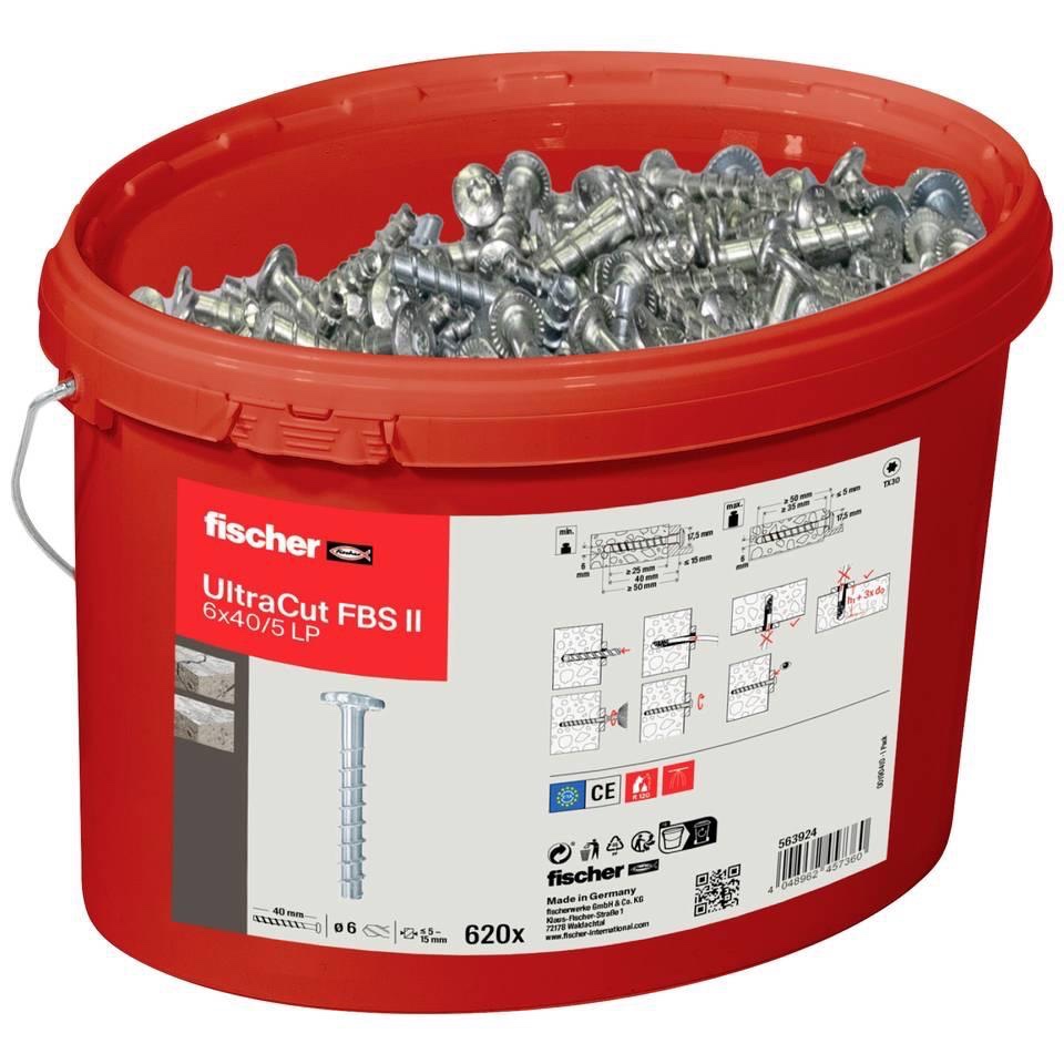 Nové vruty do betonu Fischer 563924 UltraCut FBS II 6x40/5 L