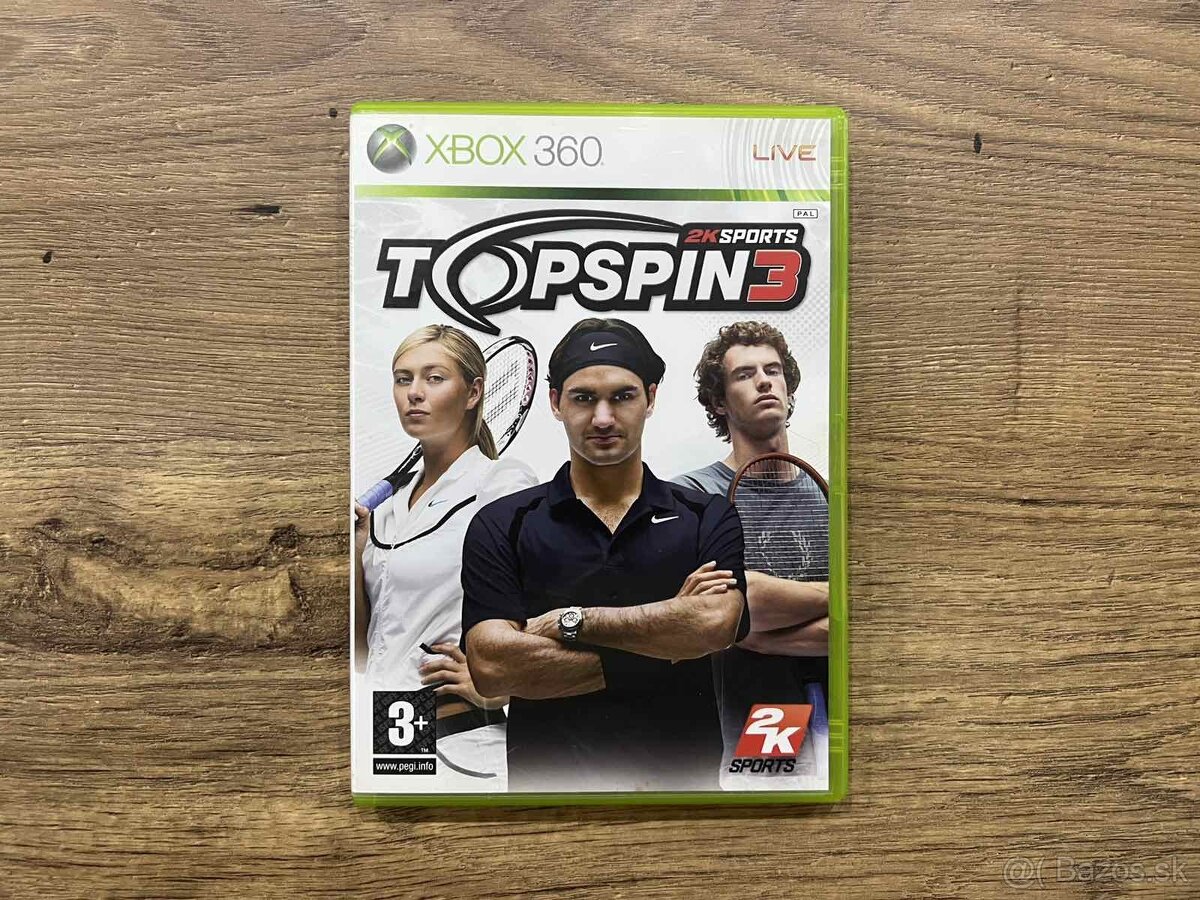 Top Spin 3 na Xbox 360
